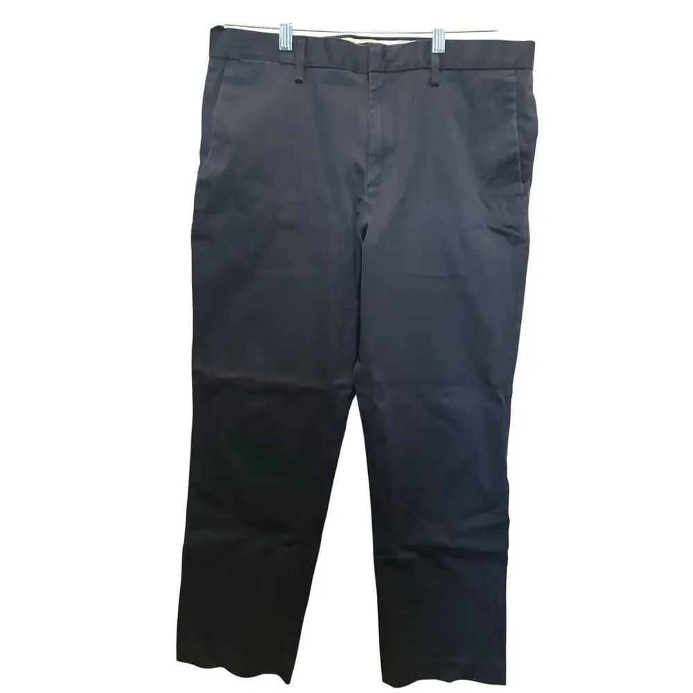 Banana Republic Pants Men's 35x30(28) Aiden Chino Navy Blue Stretch Straight Leg